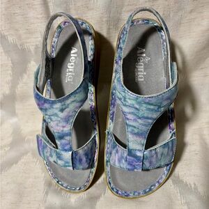 Alegría Kendra shoes blue/purple Slingback Sandals size 38